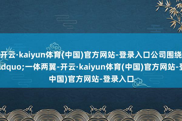开云·kaiyun体育(中国)官方网站-登录入口公司围绕&ldquo;一体两翼-开云·kaiyun体育(中国)官方网站-登录入口