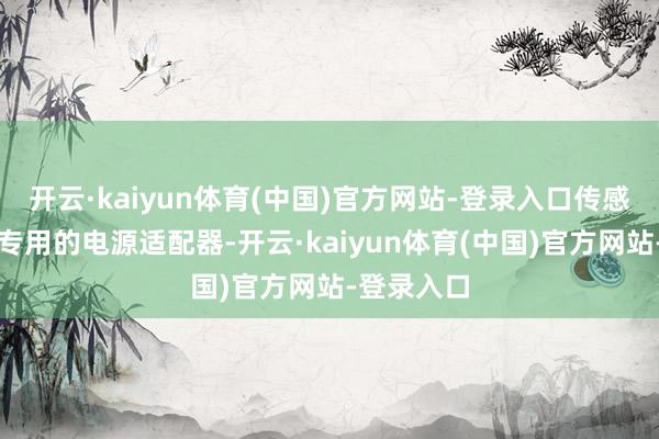 开云·kaiyun体育(中国)官方网站-登录入口传感器会配备专用的电源适配器-开云·kaiyun体育(中国)官方网站-登录入口